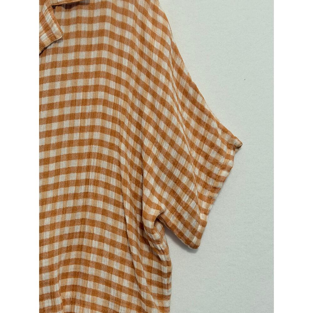 Rip Curl Premium Surf Check Shirt Short Sleeve Button Gauze Medium Beach Surf - Picture 5 of 13